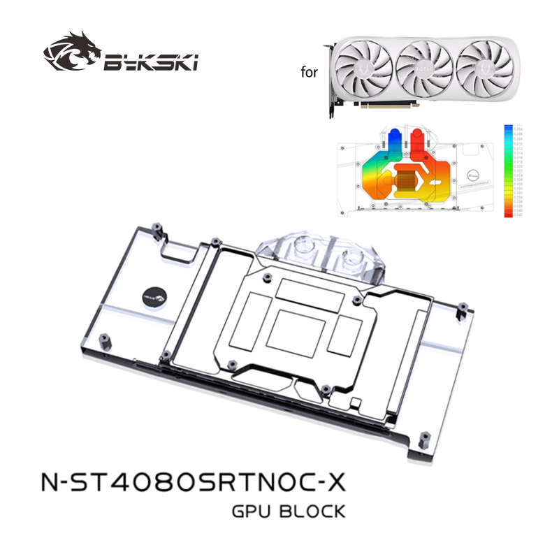 Rtx 4080 Super 16Gb - Блок графического процессора Bykski N-ST4080SRTNOC-X для