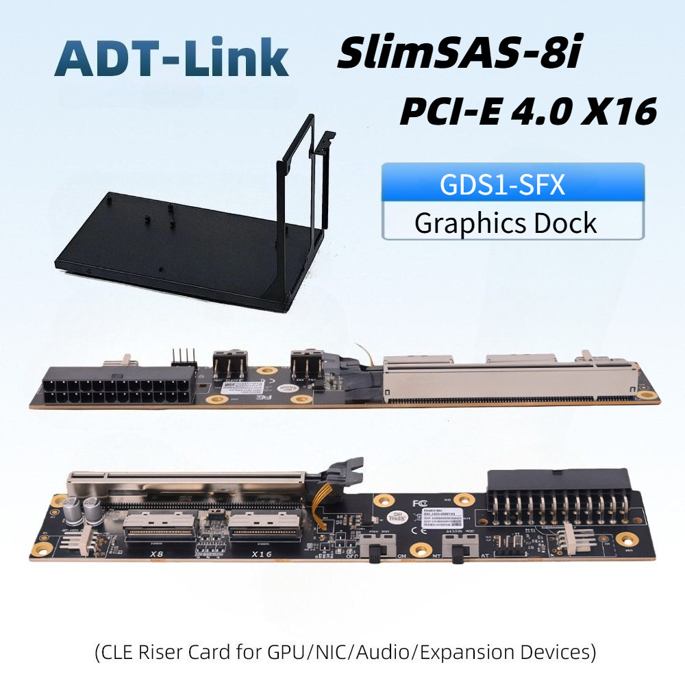 Oculink Egpu Dock Graphics Card - Док-станция Dual SlimSAS 8i для внешней