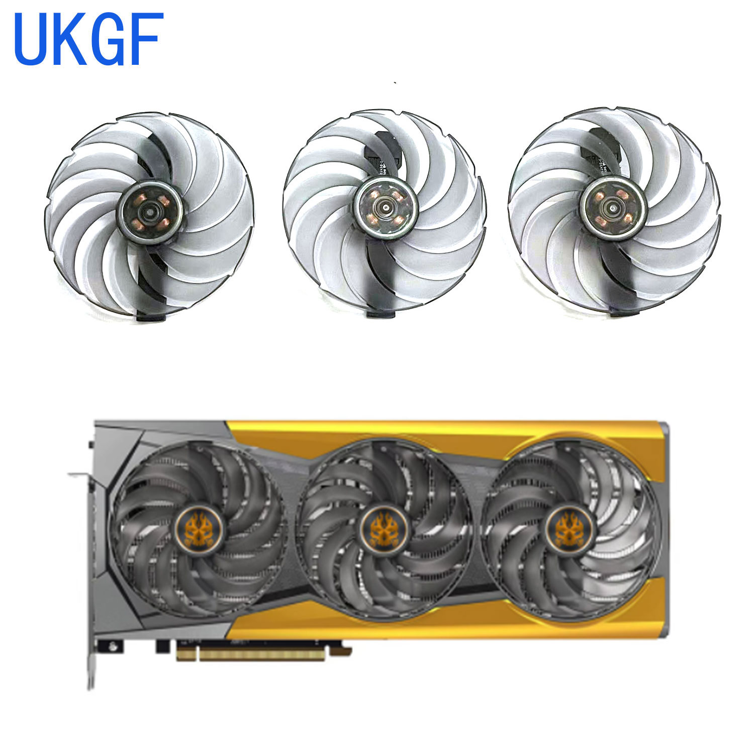 Rx 6900 Xt 16Gb - 95 мм FDC10U12D9-C 6-контактный охлаждающий графический