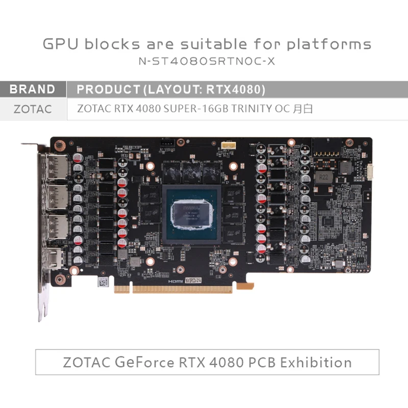 Блок графического процессора B – обзор и цена Rtx 4080 Super 16Gb