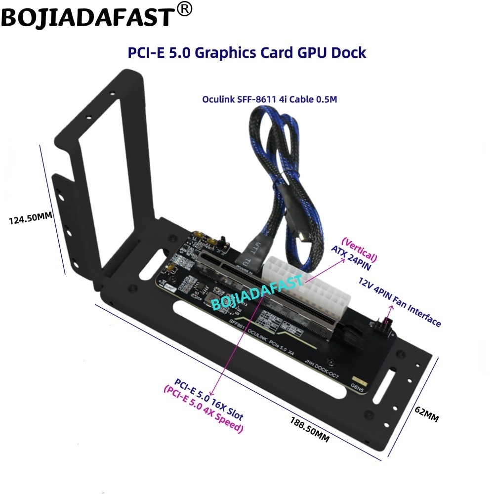PCI-E 5.0 X4 OCuLink внешняя в – обзор и цена Oculink Egpu Dock Graphics Card