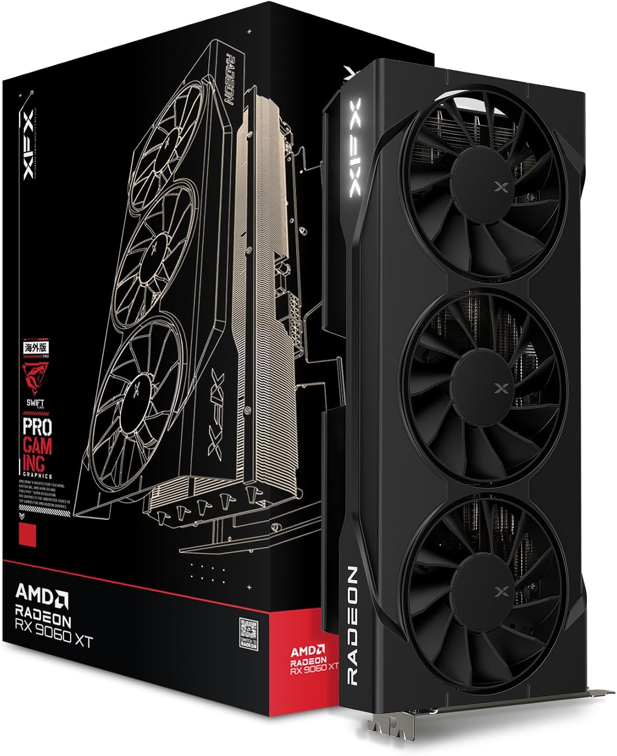 Swift AMD Radeon RX 9060 XT OC – обзор и цена Triple Fan Gaming Graphics Card 16Gb