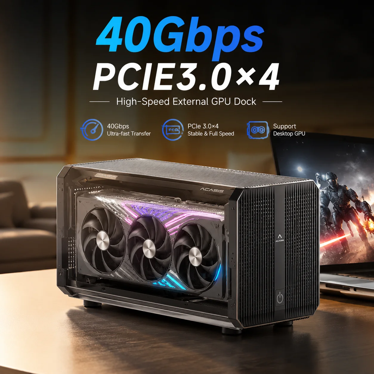 Корпус Acasis 40Gbps eGPU с 24 – обзор и цена Thunderbolt 4 External Gpu Enclosure