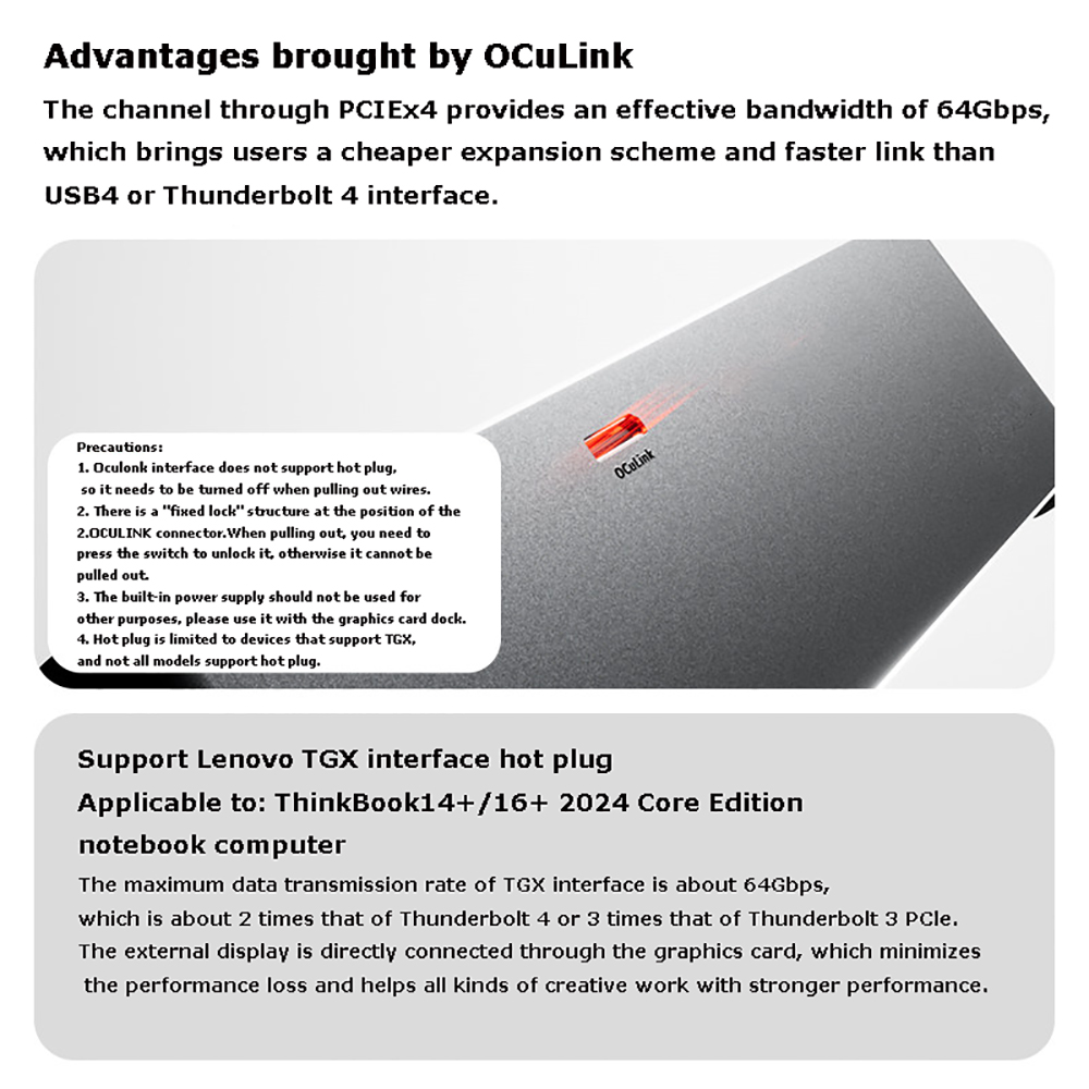 Док-станция AG02/AG01 для внеш – обзор и цена Oculink Egpu Dock Graphics Card