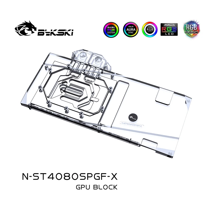 Водоблок Bykski N-ST4080SPGF-X – обзор и цена Rtx 4080 Super 16Gb